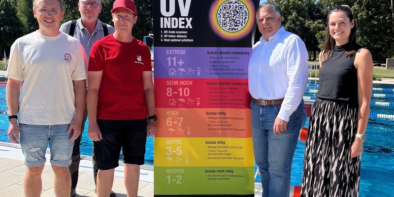 Bild UV-Index-Tafel für das Volkacher Freibad